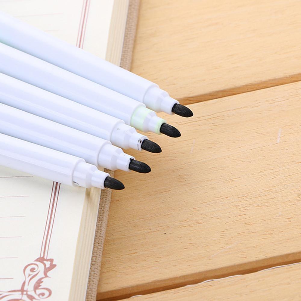 10pcs Black School classroom Whiteboard Pen Dry White In Student Board Eraser pen children's Built Markers drawing G8N9