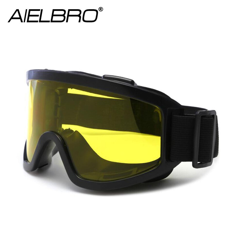 AIELBRO Winter Outdoor Windproof Ski Goggles Sports Snowmobile Glasses Ski UV Protection Sport Glasses Ski Mask