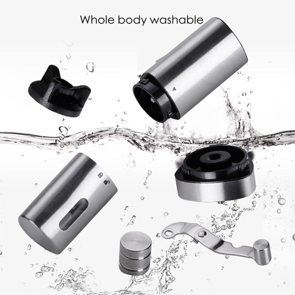 Handleiding Koffiemolen Wasbaar Keramische Core Rvs Handgemaakte Mini Draagbare Koffieboon Braam Slijpmachines Molen Keuken Tool