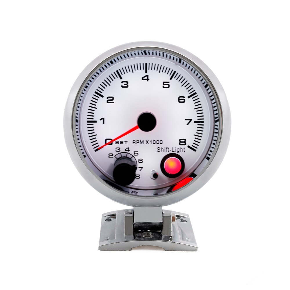 Auto Auto-Tachometer Tacho Gauge 0 ~ 8000 RPM Meter 2 "52mm Universal Auto Motor 7 Farben Led weiß Meter Pointer RPM 12V Benzin