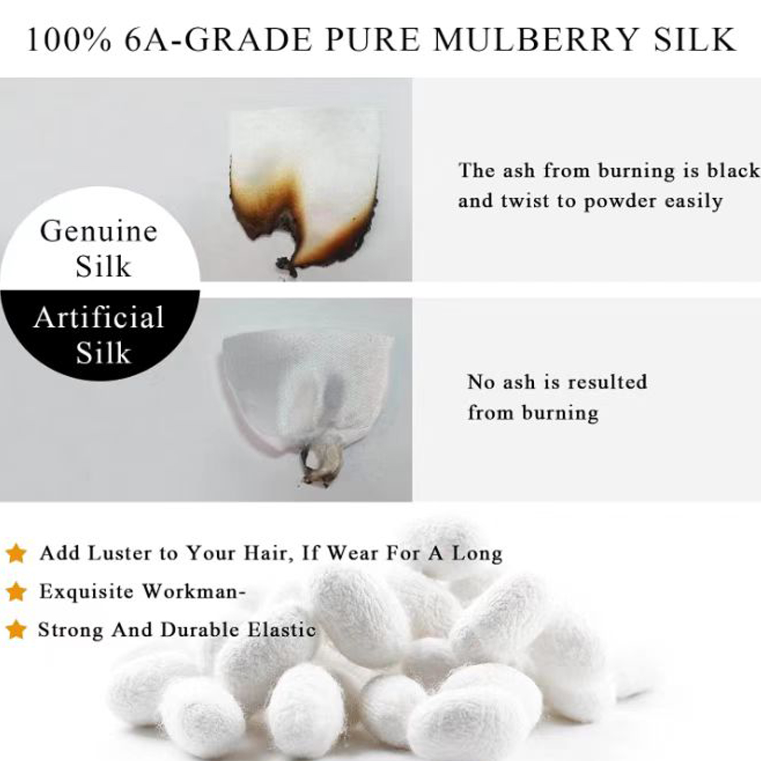 3/4Pcs Box Moerbei Zijde Haar Chouchou Handgemaakte Haarbanden Vrouwen Meisje Haaraccessoires Pure Kleur Natuurlijke hairties