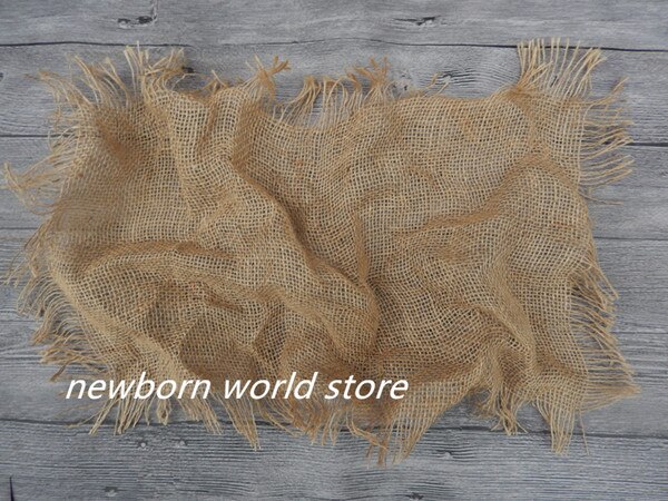 Hemp cord hollow woven blanket ,newborn photography props blanket.