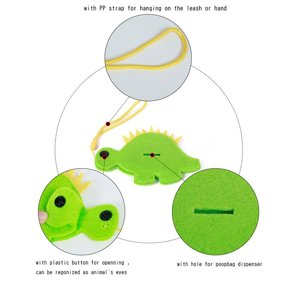 Pets Dog Poop Waste Dispenser Box Poop Removal Disposal Bags Holder Dog Supplies