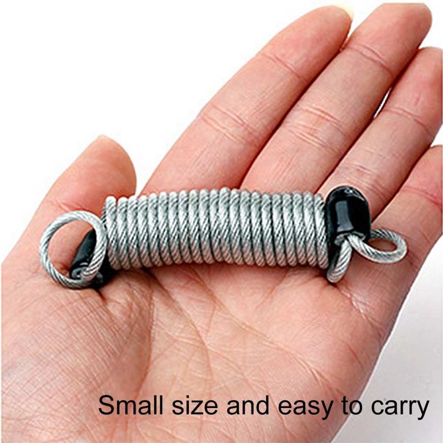 Anti Theft Steel Wire Lock Security Spring Wire Lock for Luggage Bicycle Helmet