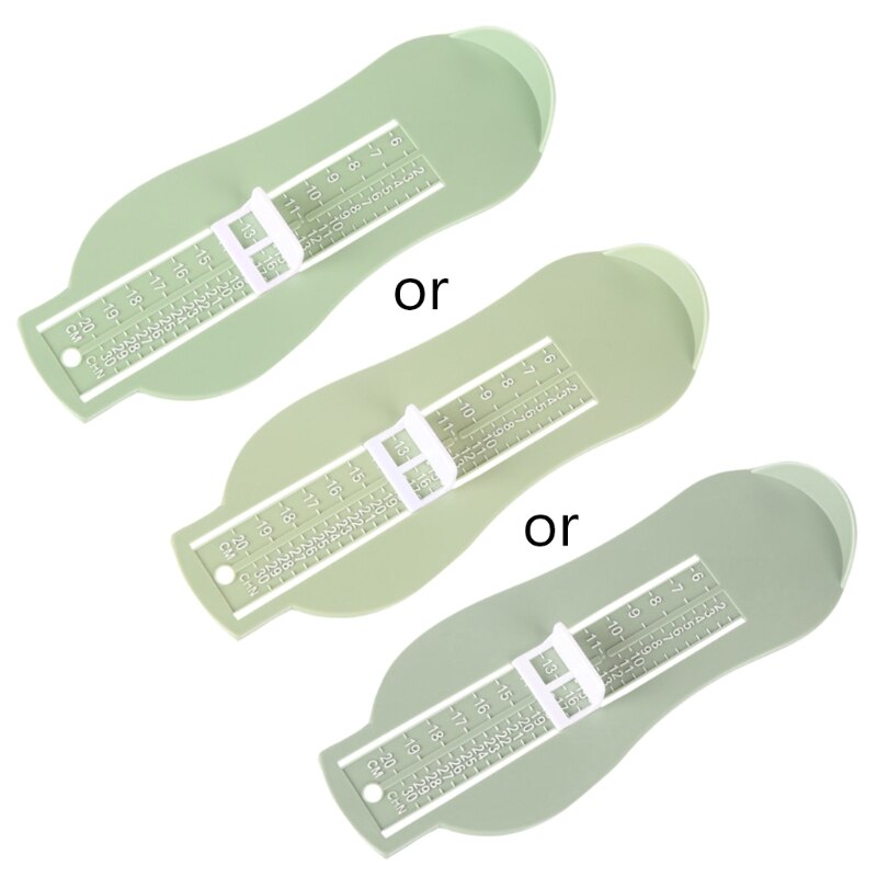 Kid Säuglings Fuß Messen Manometer Schuhe Größe Mess Lineal Gerät Kinder 6-20cm 900C: Light Green