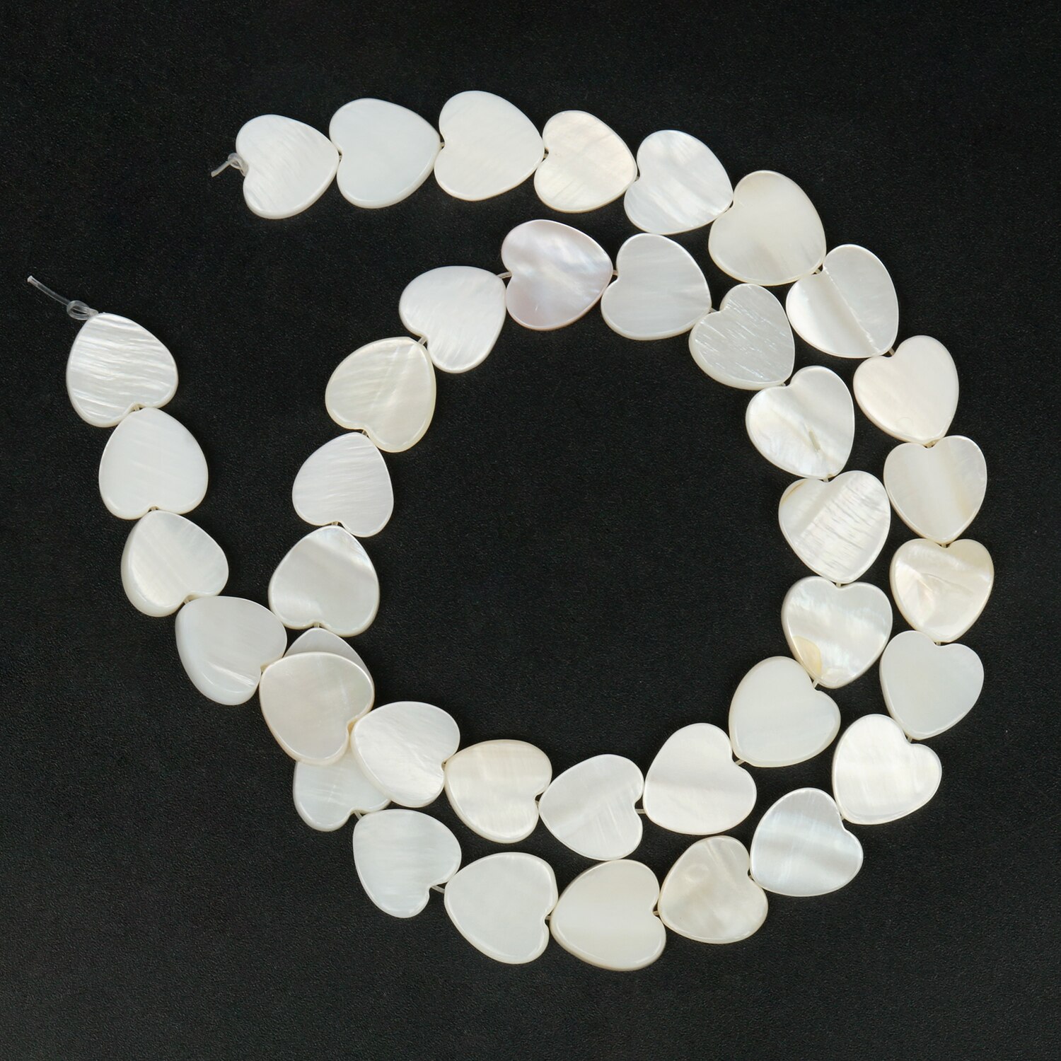 Natural White Love Heart Shell Mother Of Pearl Loose Spacer Beads for Jewelry Making DIY Handmade Bracelet Necklace 6 8 10mm