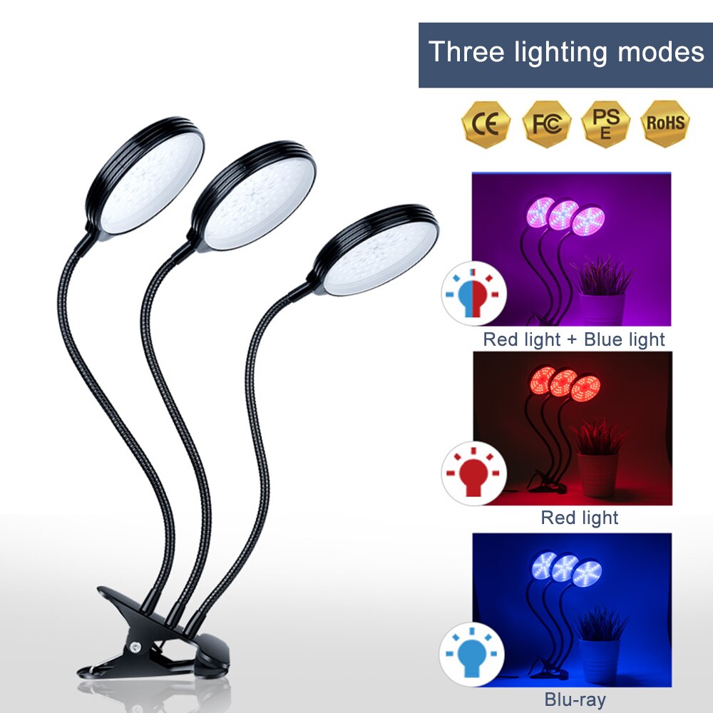 Led Grow Light Volledige Spectrum Cob Usb Plant Lamp 15/30/45W Desktop Stand Clip Phyto Lampen fitolampy Voor Planten Bloemen Groeien Doos