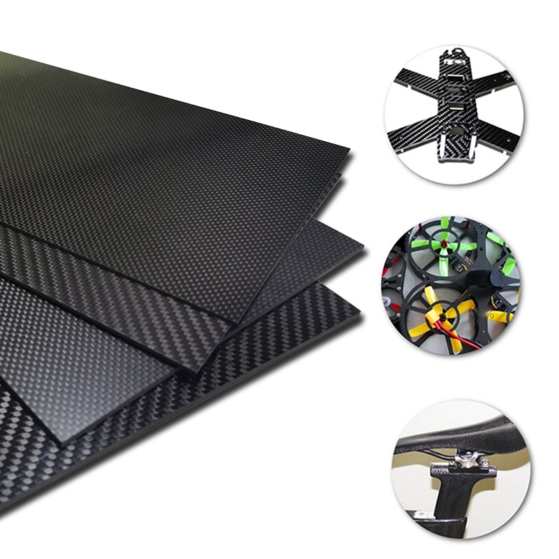 400x500mm Fabrik direkt Voll 3K carbon Platte blatt Board panel 40x50cm dicke 1 1,5 2 2,5 3 3,5 4 mm