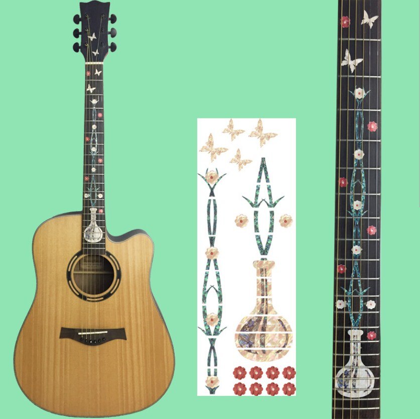 Guitar Fretboard Decals Inlay Sticker Guitar Neck Headstock Guitarra Bass Ukulele Thin Sticker Guitarra Accessories: 18