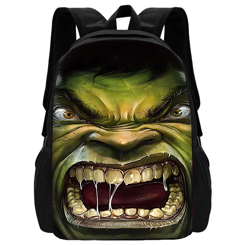 Mochila escolar para niños Marvels Super Heroes Hulks con bolsas para el almuerzo, bolsas para lápices, mochilas escolares para niños y niñas, el mejor