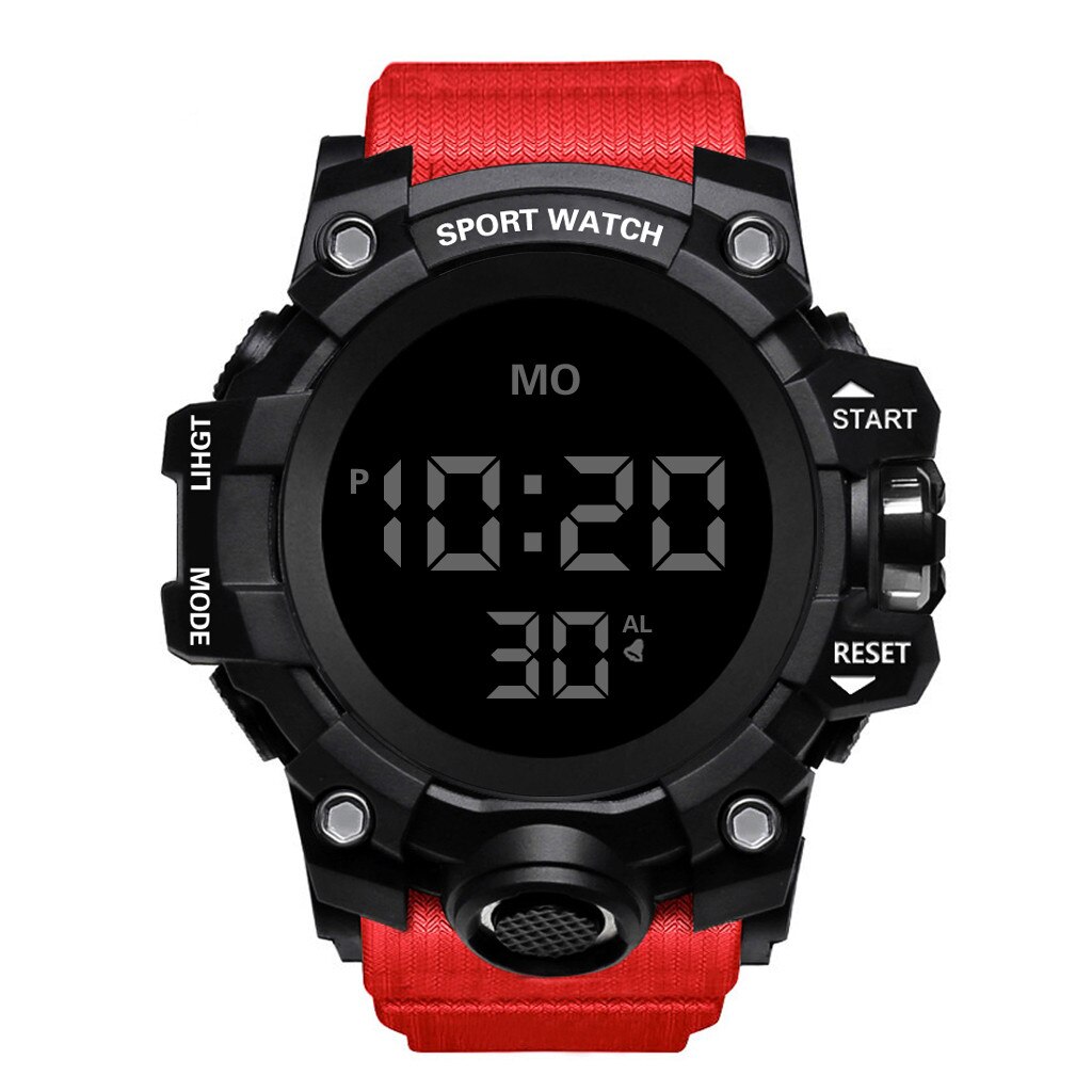 Reloj de pulsera Digital de lujo para hombre, cronómetro digital LED, cronómetro con fecha, deporte, relojes electrónicos al aire libre, reloj Digital para hombre