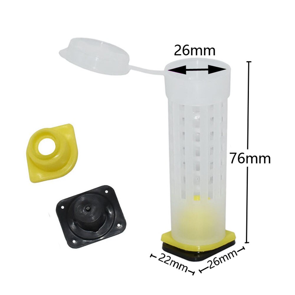 Lot De 6 Portes D'évacuation Pour Abeilles VGOL - Plastique, 109x42 Mm, Trou 21,7 Mm, Apiculture