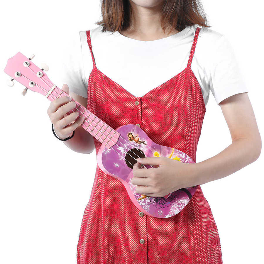 21 tommer træ ukulele børn fire-strenget lille guitar 21 ukulele baby pige ukulele bærbar rejseguitar studerende begynder