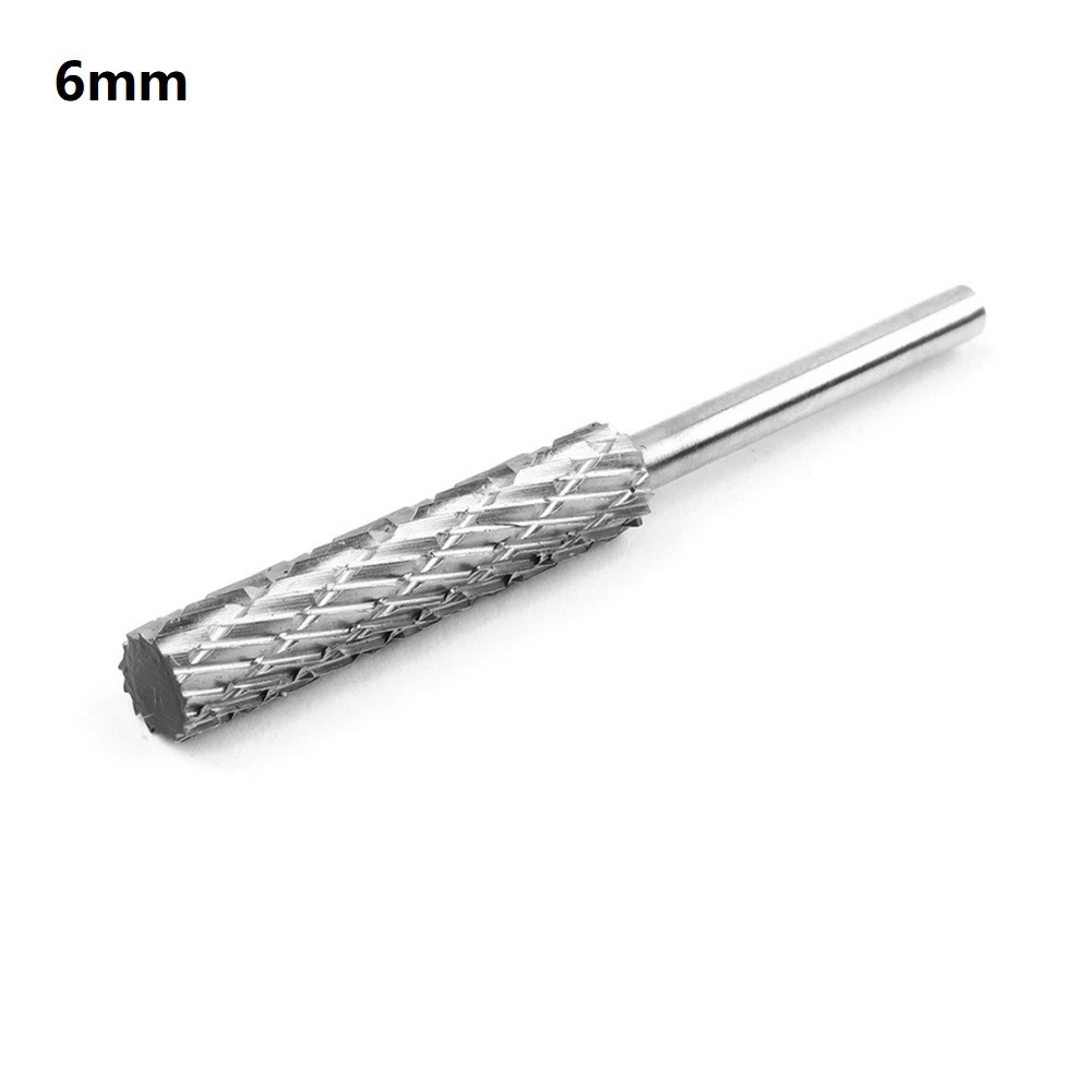 Roterende fil 3mm/4mm/5mm/6mm slipehoder hardmetallfres borsett etterbehandling metall roterende filverktøy: Oransje