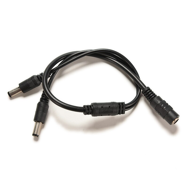 1 Female to 2 Male DC 12V Power Supply Plug Connector Cable Y Splitter Adapter Cord For CCTV Security Camera LED Strip