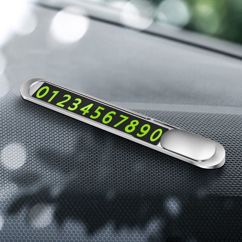 Lichtgevende Auto Tijdelijke Parkeerkaart Telefoon Nummer Houder Aantallen Stickers Forford St Accessoires: for st
