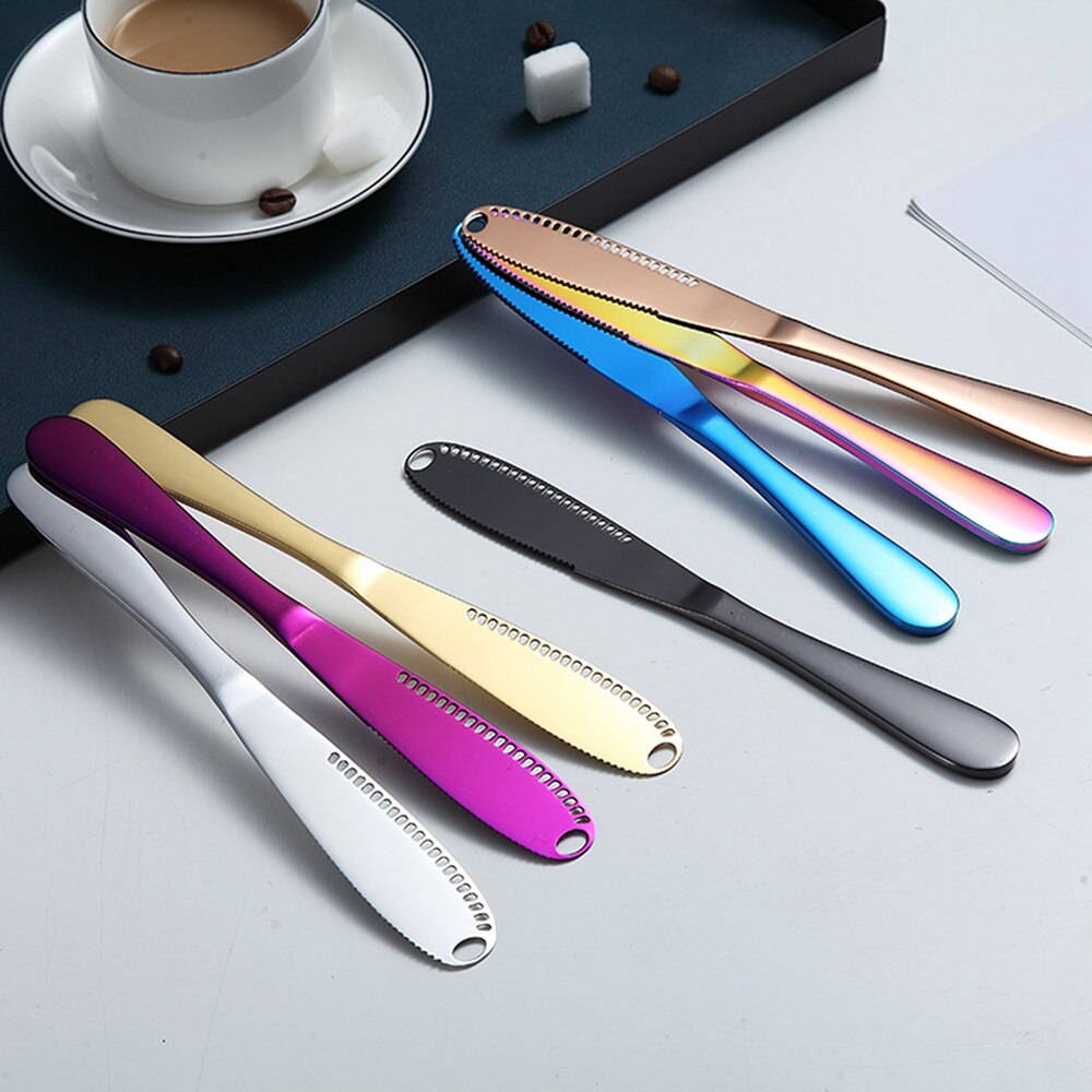 Stainless Steel Round Hole Cheese Cutter Bread Marmalade Spread Butter Dessert Jam Cheese Tools Tableware