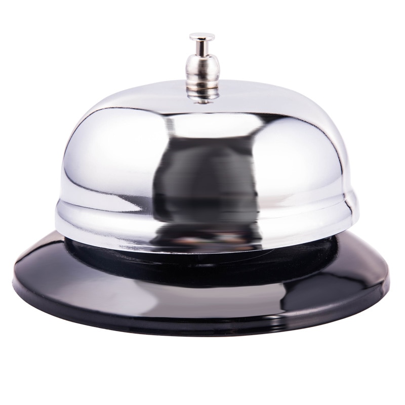 Reception desk kitchen hotel counter reception service bell restaurant bar bell bell call bell stainless steel call bell