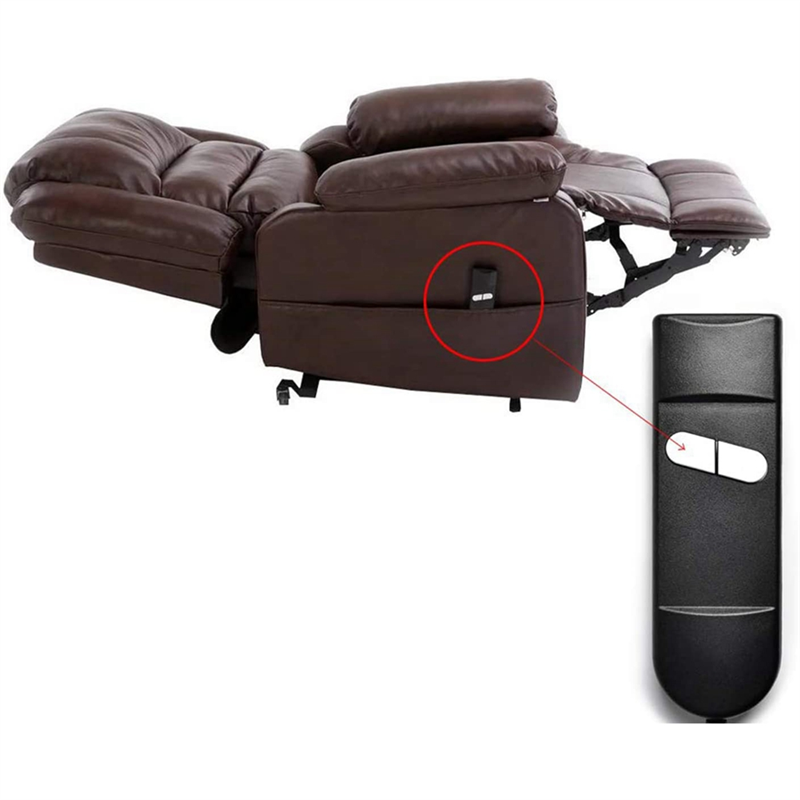 Lift Chair Remote Replacement, 5 Pin 2 Button Power Recliner Remote Replacement Parts for Okin Limoss Pride - Straight