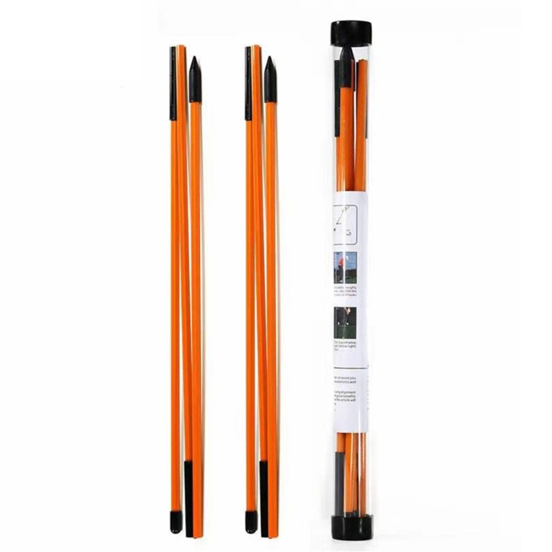Bâtons de golf pliables, tiges d'entraînement, outils d'entraînement de swing, lot de 2, 11%: Orange
