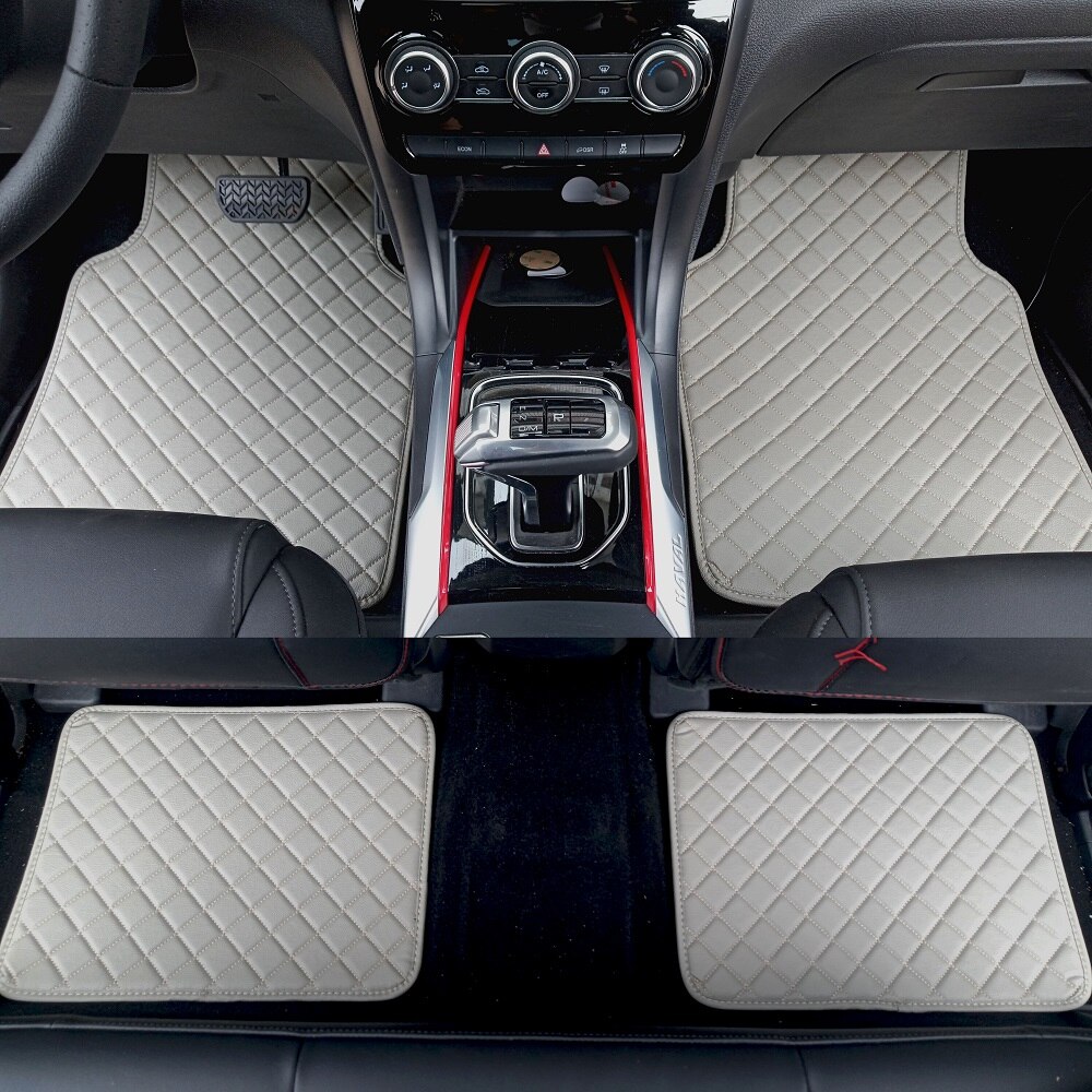 ZHAOYANHUA Universal car floor mats for all models Peugeot 206 207 307 308sw 3008 408 4008 508 rcz Car styling
