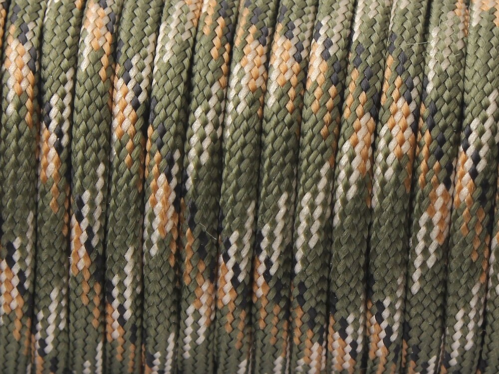 CAMPINGSKY Paracord 550 Parachute Cord Lanyard Tent Rope Guyline Mil Spec Type III 7 Strand 100FT For Hiking Camping
