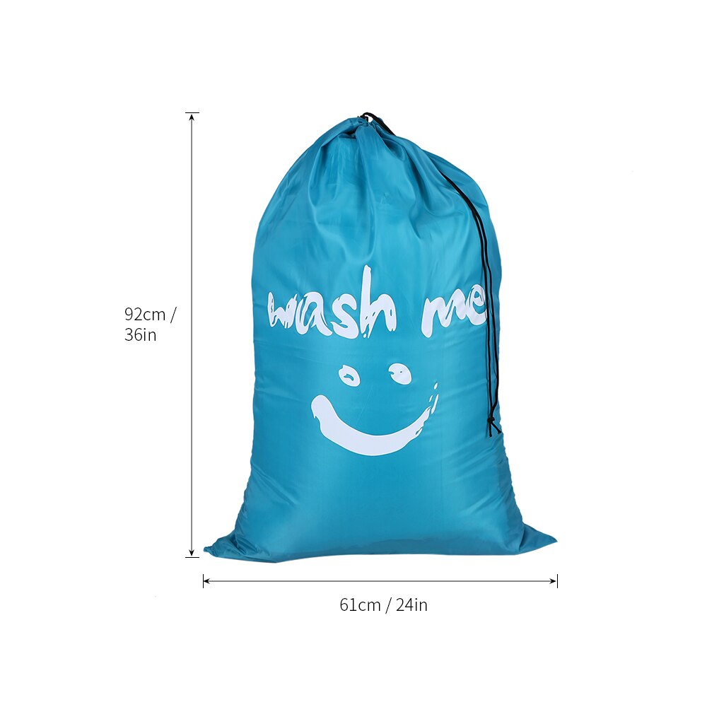 Laundry Bag Foldable Nylon Drawstring Laundry Bag Dirty Clothes Storage Bags Multi-functional Home Laundromat Travel Organizer