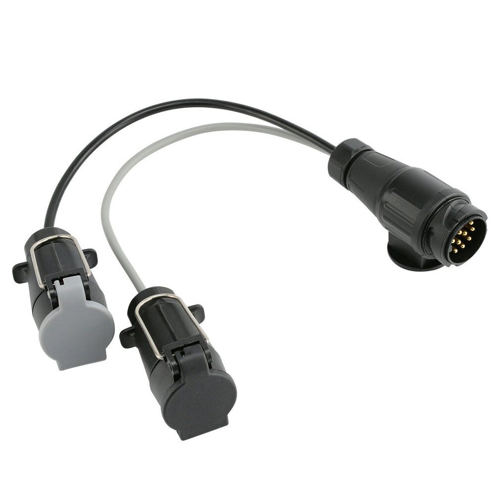 Adaptador de 13 pines a 7 pines, cable de extensión para remolque, conector para remolque de caravana, accesorios para coche