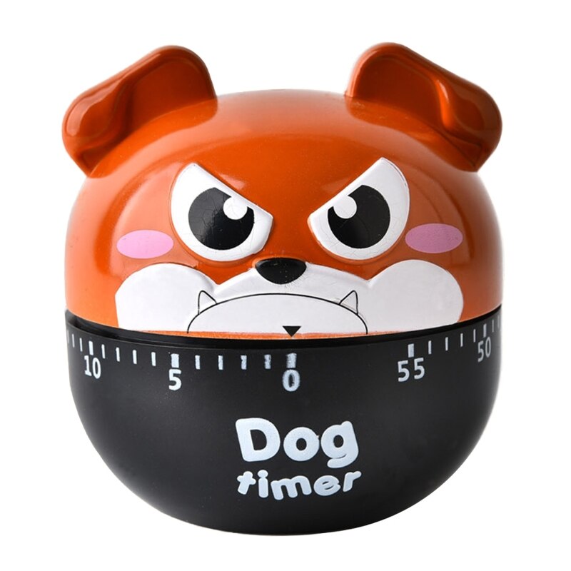 Cartoon Dog Kitchen Timer Cooking Baking Mechanical Alarm Sleeping Remind Clocks