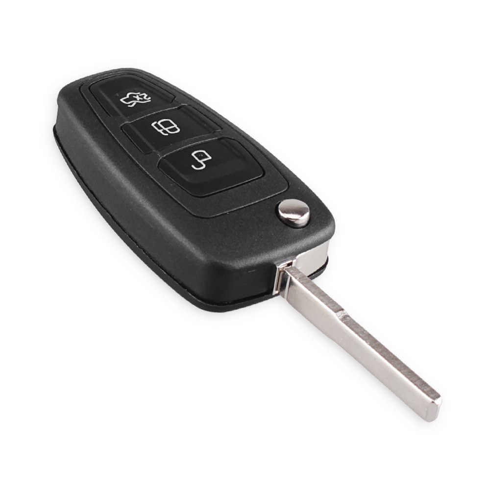 Keyyou 3 knappar 434/433 mhz fsk för ford mondeo focus c-max bil fjärrkontrollnyckel 4 d 63 chip 40/80 bit