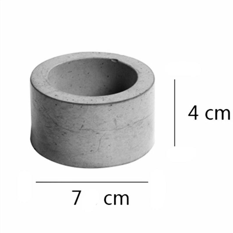 Kleine cementen beker 6 verbonden siliconen pot mallen voor hars klei betonnen vaas handgemaakte kandelaar schaal mal