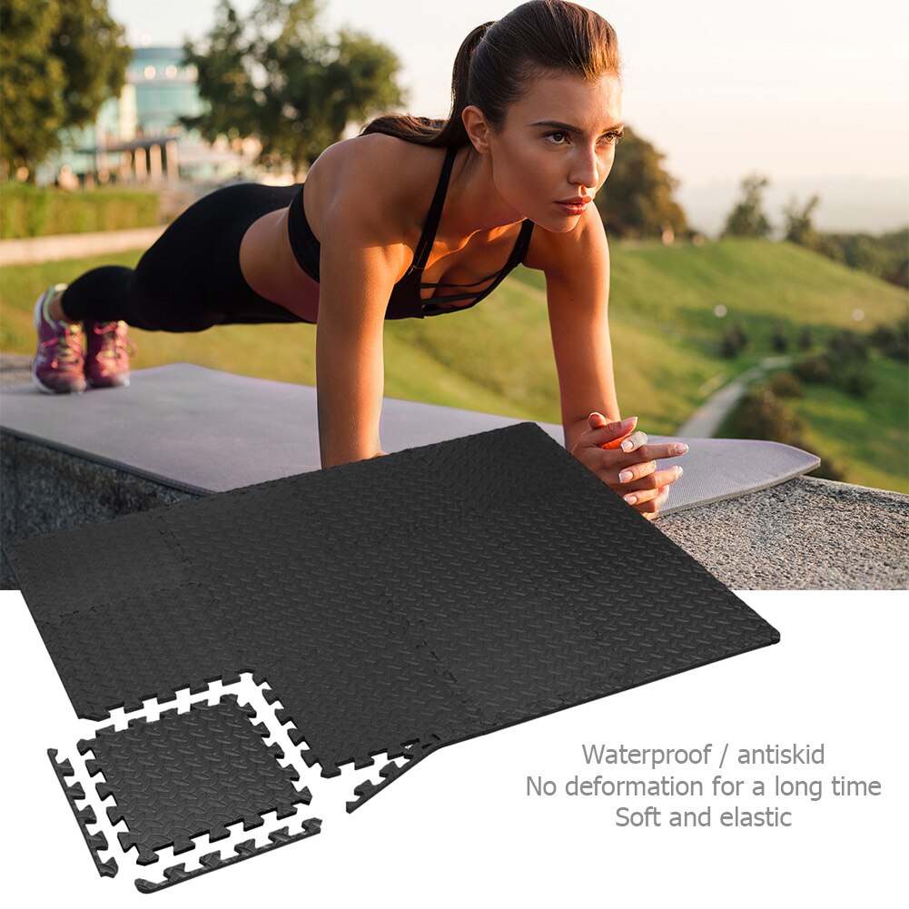 12pcs EVA Foam Interlocking Tiles Protective Flooring Eva Foam Mats Tiles Gym Floor Mat Garage Workshop Home Floor Mat