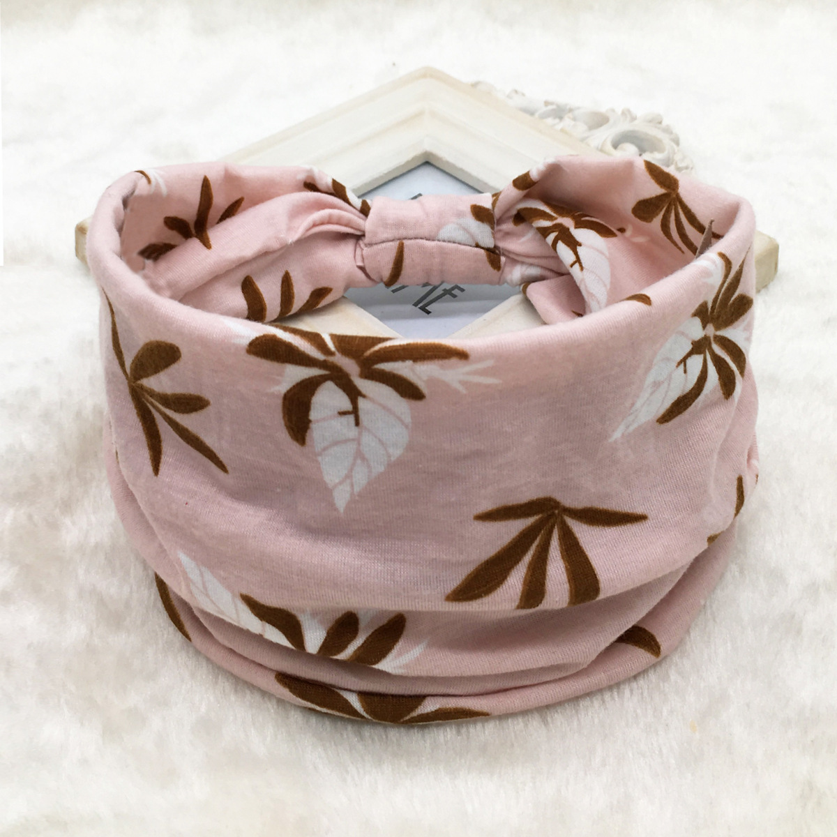 Frugtprint brede hovedbind til kvinder boho knudrede elastiske strandhårbånd til piger hårtilbehør turban bandage: Rød