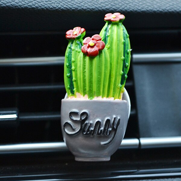 Creatieve Cactus Auto Aroma Diffuser Geuren Voor Auto Luchtverfrissers Smaakstof In Auto Parfum Auto Geur Accessoire Air Vent Clip: 012