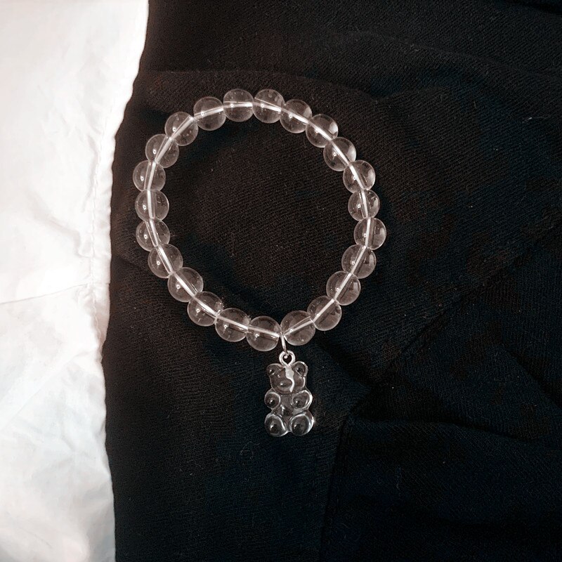 Nette Hohl Bär Armbinde für Frauen Hüfte-hüpfen Doppel Perle Kette Edelstahl Bär Armbinde Party Schmuck neue