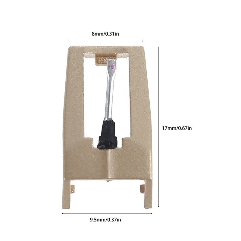 2 stück diamant-ersatznadeln für plattenspieler (lp-plattenspieler, grammophon, zubehör)