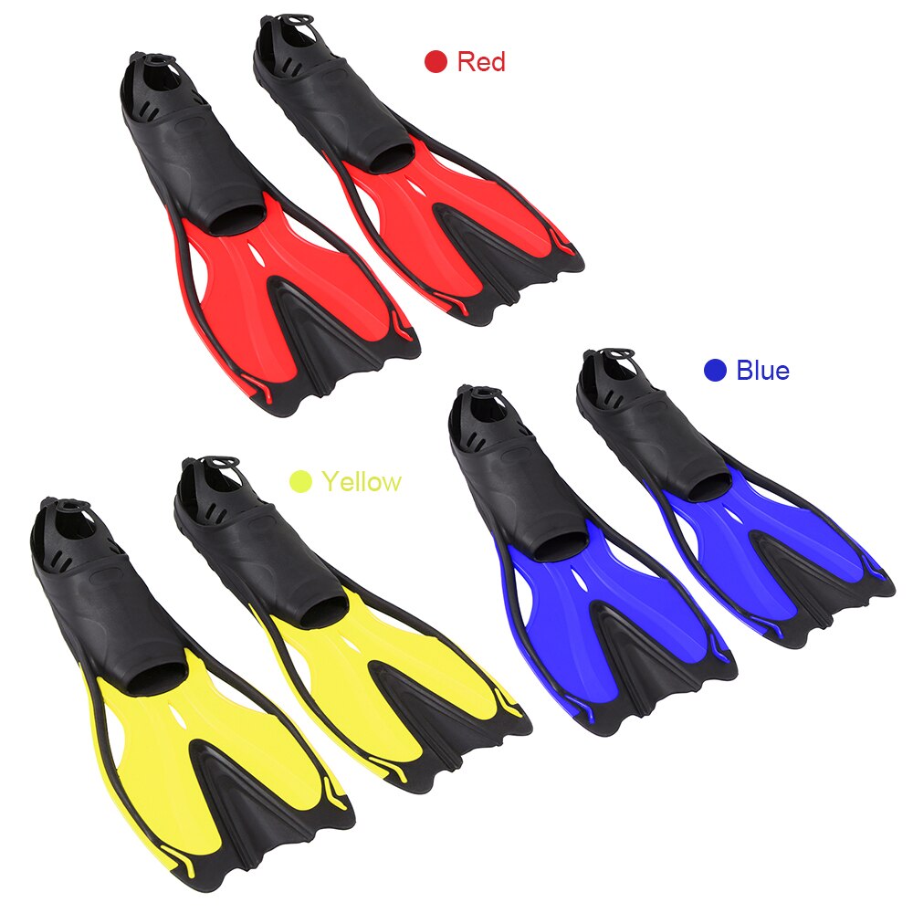 Lixada Adults Diving Fins Full Foot Diving Fins Close Heel Training Flippers Foot Pocket Fins Men Women