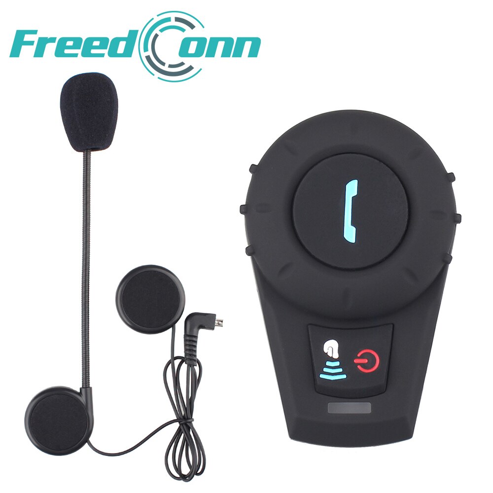 FreedConn motorcycle helmet bluetooth intercom helmet bluetooth headset BT Interphone intercomunicador moto FM Radio