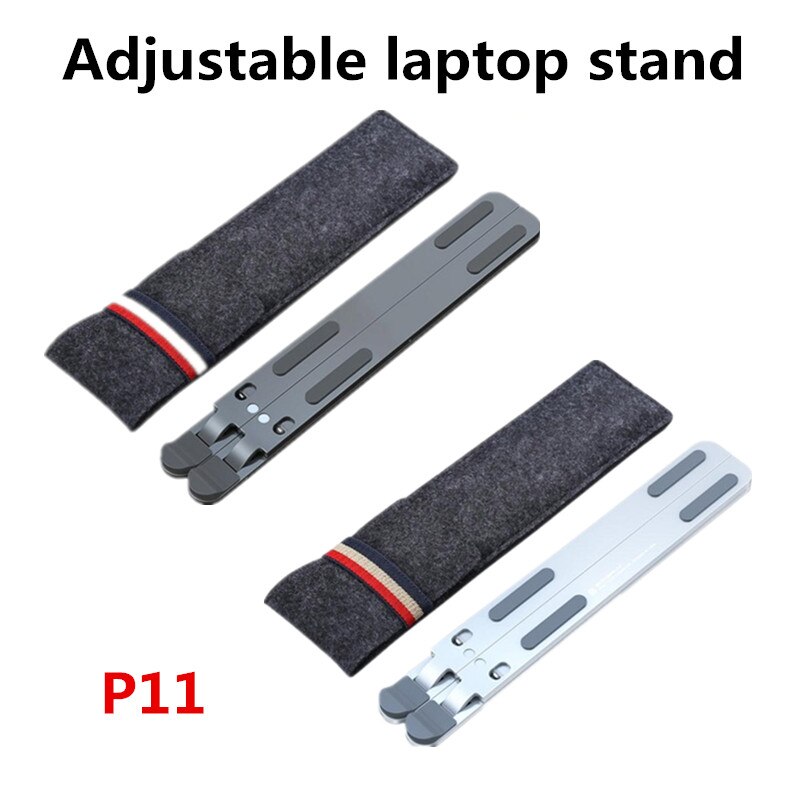 Aluminum Alloy Adjustable Laptop Stand Folding Portable for Notebook MacBook Computer Bracket Lifting Cooling Holder Non-slip