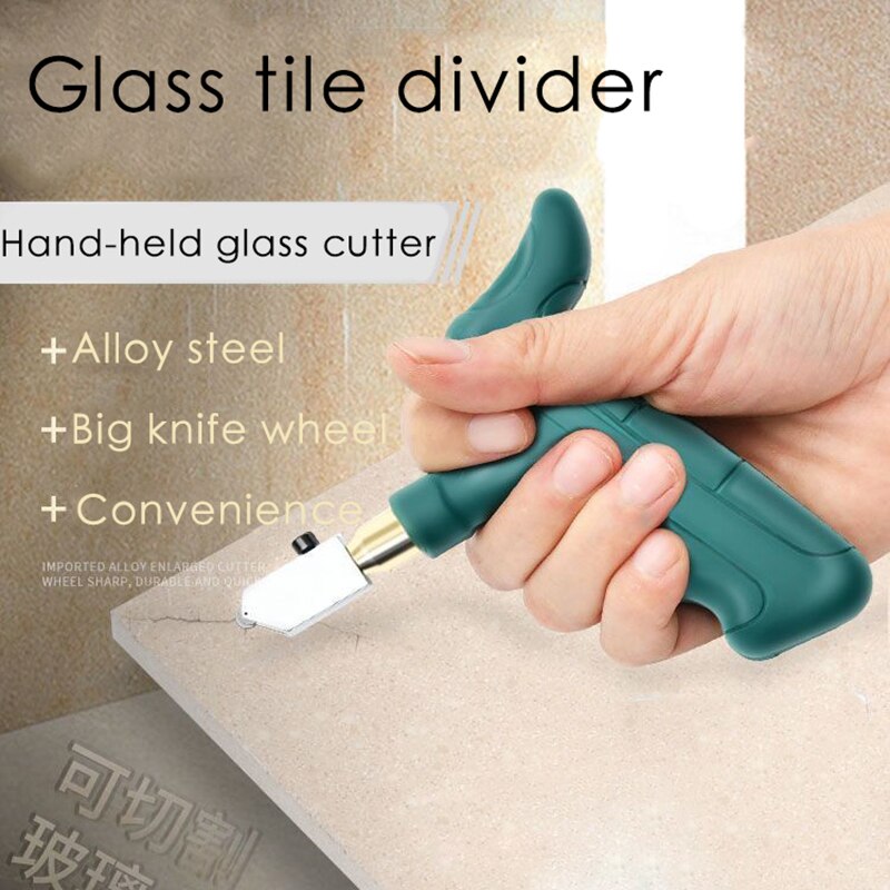 Hoge Sterkte Glassnijder Tegel Handheld Multifunctionele Draagbare Opener Thuis Glassnijder Diamant Snijden Handgereedschap