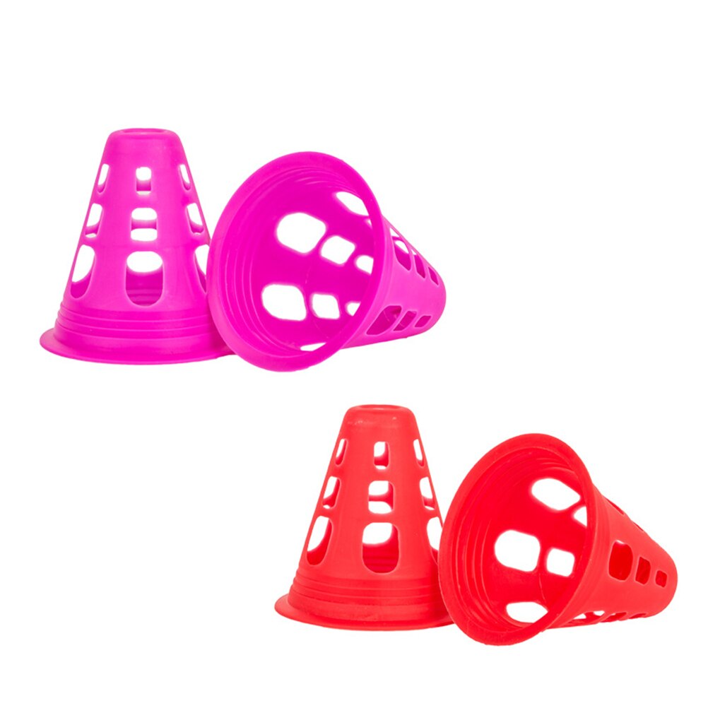 10 Uds cono de plástico multiusos para patinaje sobre ruedas de fútbol entrenamiento deportivo físico (Color aleatorio)