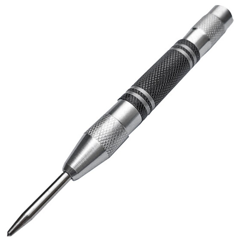 2Pcs Automatic Center Punch Center Hole Punch Set For Wood, Metal, Plastic, Glass, And Marble