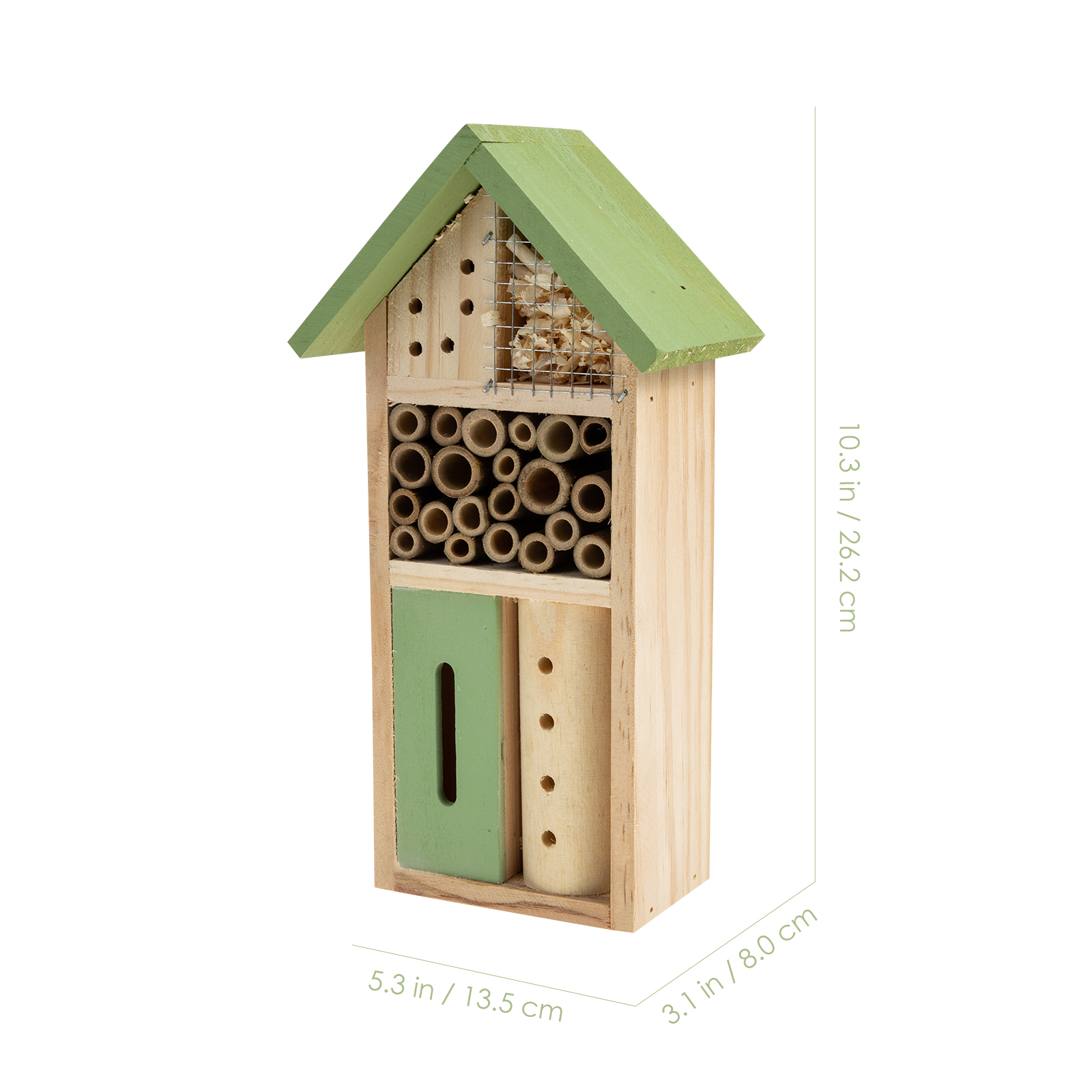 Garden Insect House Wooden Bee Cabin Garden Bee Nest Decoration