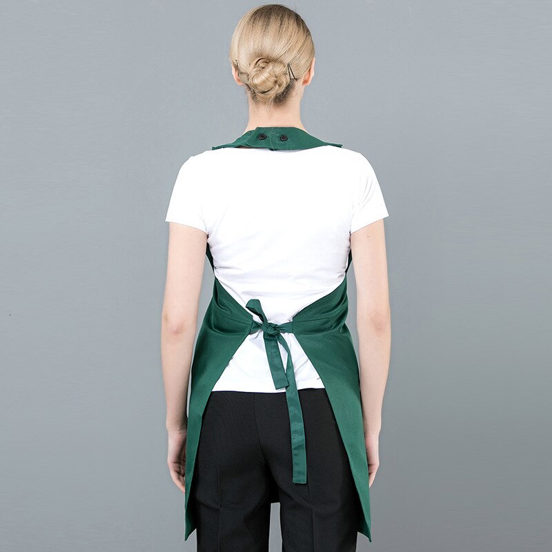 Conjunto de limpieza de cocina a la para mujer, delantal de cocina para Chefs, turbante de trabajo, Mangas de puños portátiles