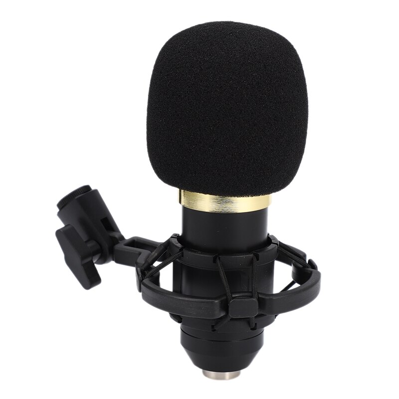 Condenser Sound Microphone with Shock Mount for Computer Sound Recording Kit KTV Karaoke BM800 Microphone