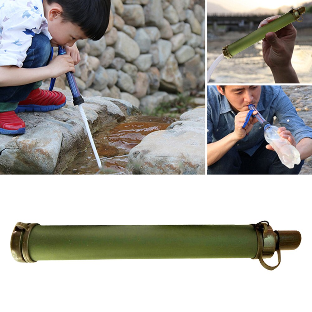 Système de Filtration Portable pour paille, filtre de paille, purificateur d'eau, extérieur, vie sauvage, urgence, randonnée, eau potable
