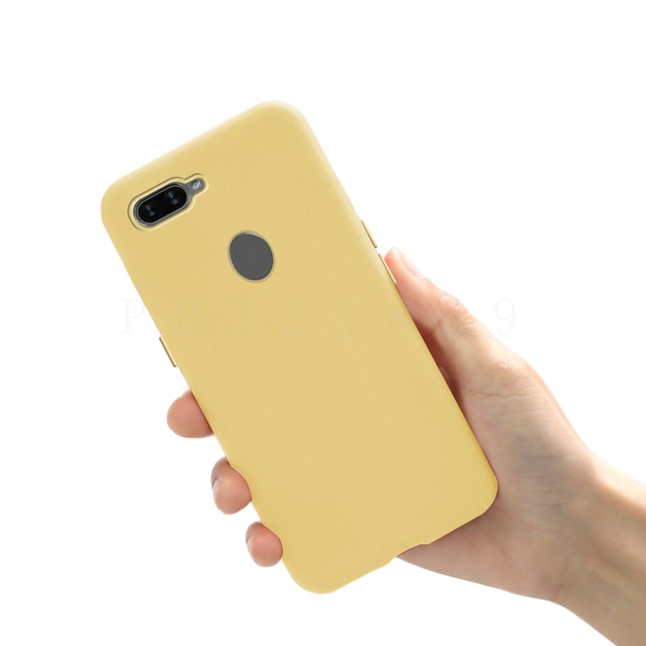 Candy Case For OPPO A12 Cover Soft Protective Housings Shockproof Phone Bumper For OPPO A12 A 12 OppoA12 Case Funda Cover 6.22'': Yellow