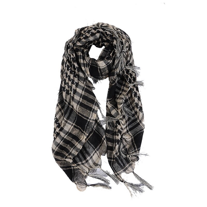 Unisex Sjaals Mode Vrouwen Mannen Arabische Shemagh Keffiyeh Palestina Sjaal Wrap Lente Plaid Sjaal Voor Vrouwen: 9