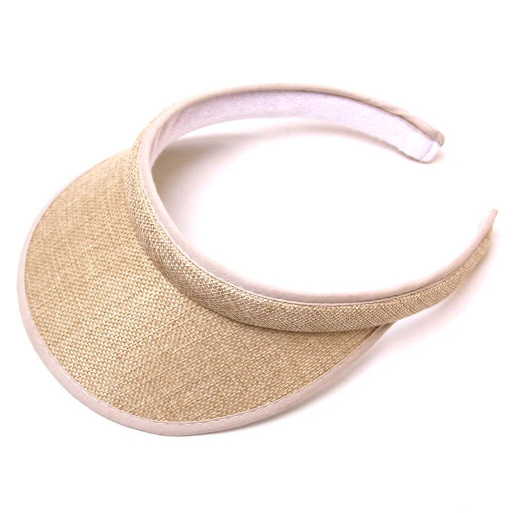 Männer Frauen Sommer Hüte Sonnenhüte Einstellbare Sport Stirnband Klassische Sonne Sport Visier Hut Cap Freien Reise Wandern Einfache Kappe