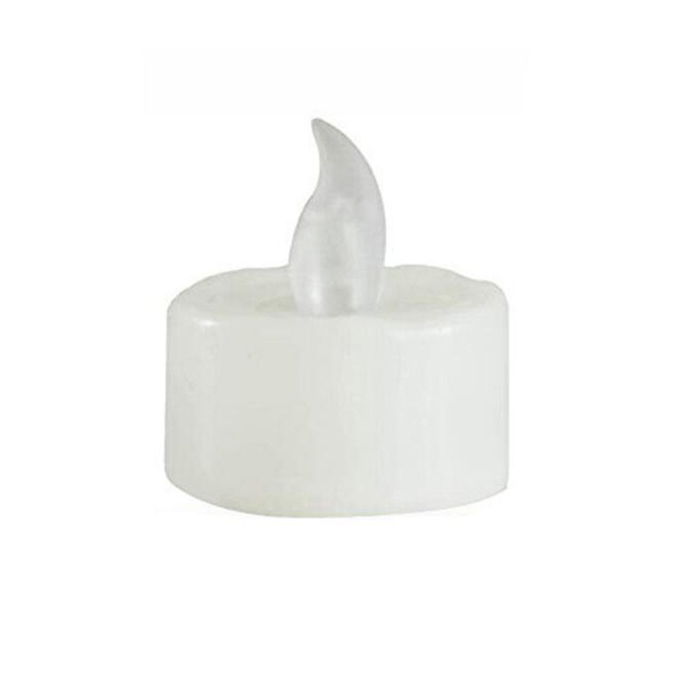 6 pièces/ensemble LED bougies chauffe-plat réaliste à piles sans flamme bougies mariage fête d'anniversaire décoration bougies # T2: Default Title